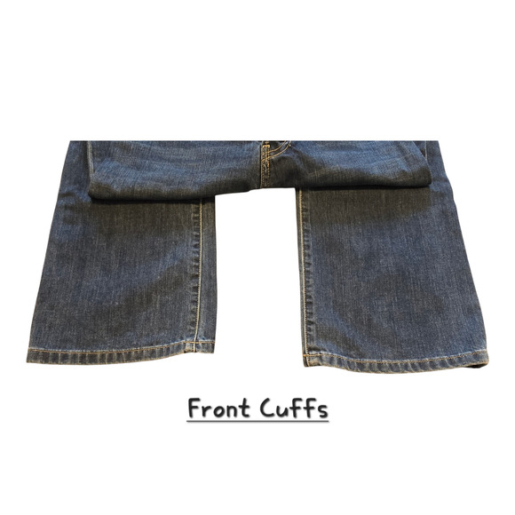 Eve Denim Jeans Womens 26 Made in USA Juliette Straight Button Fly Dark Wash - Picture 8 of 12